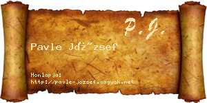 Pavle József névjegykártya