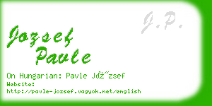 jozsef pavle business card